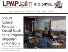 Tablet Screenshot of lpmp-jatim.net